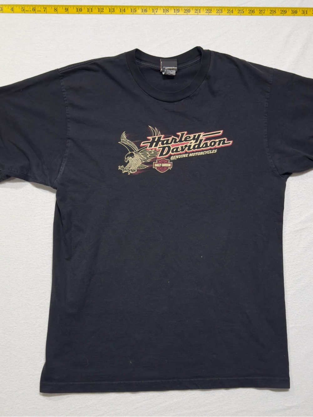 2007 Harley-Davidson Black Short Sleeve Tee with Eagle Logo